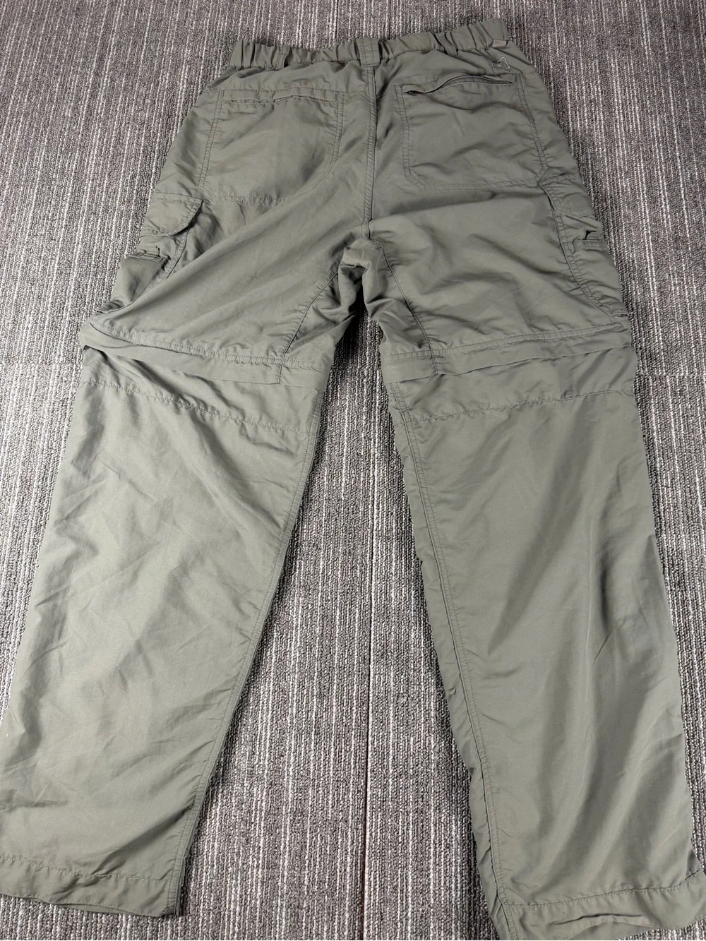 REI Co-op Sahara Men's Convertible Pants M-32 Long Sage Green Zip Off Legs